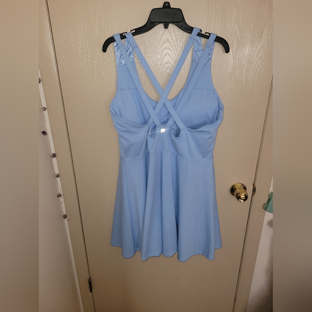 Fabletics Boost Performance Bali Blue Mini Dress … - image 2